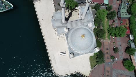 bosphorus ortakoy mosque aerial view 2