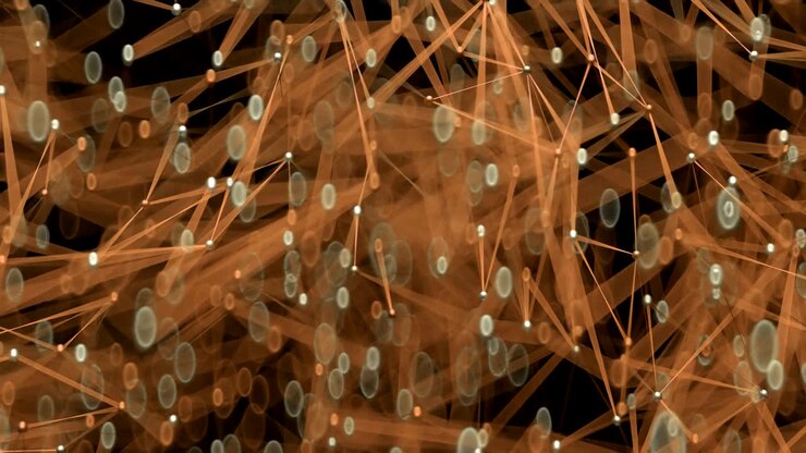 4K Abstract Network Connections.