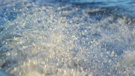 boat wake in the river 4k