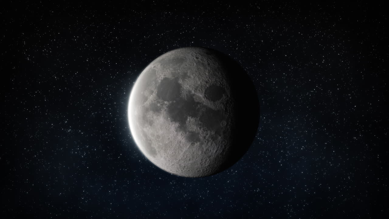 vista frontal da lua de perto, zoom em