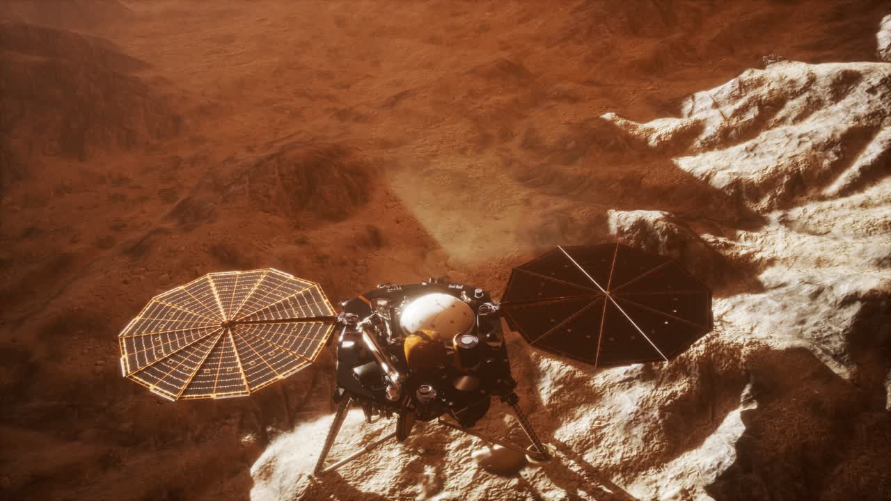 Insight Mars utforsker overflaten av den røde planeten.