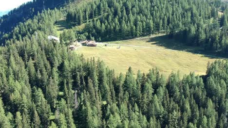 aerial views of the mountains of the aosta valley
