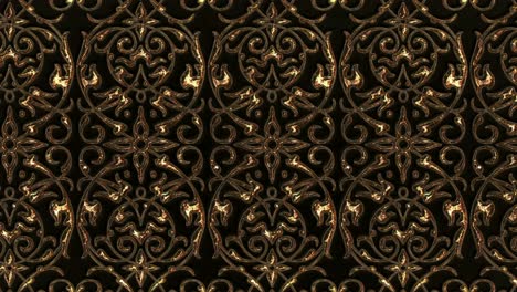 ornament of the middle ages. aged gold bronze pattern. shine and shimmer.