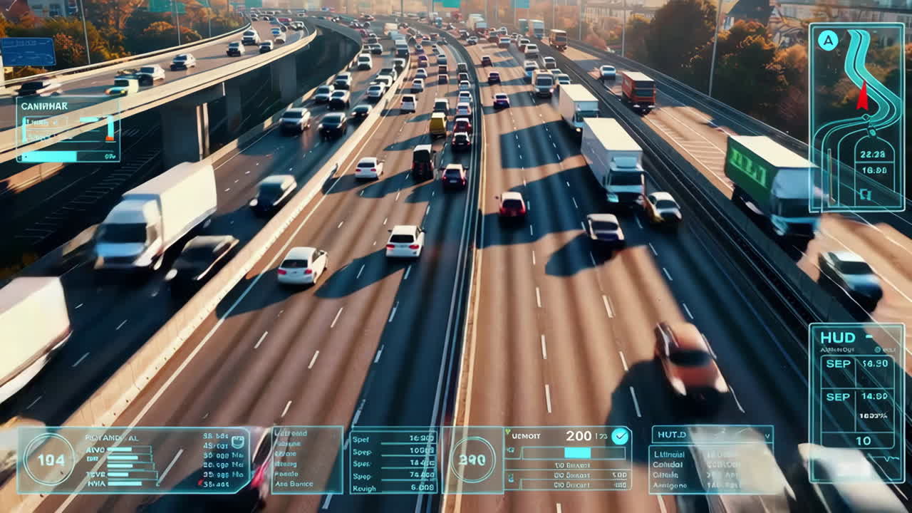 Highway Traffic Monitoring System with HUD