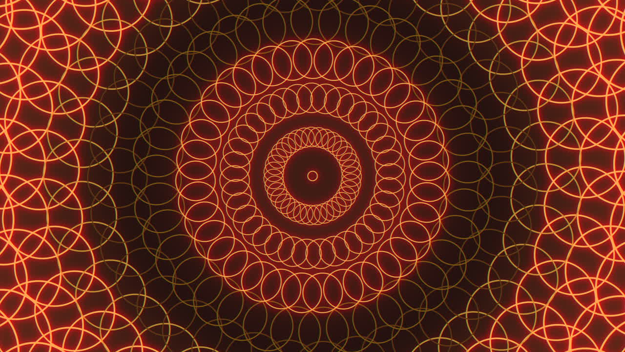 Motivo a spirale arancione luminoso e ipnotizzante che cattura l'attenzione degli spettatori
