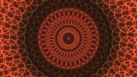 mesmerizing orange glowing spiral pattern captivates viewers attention