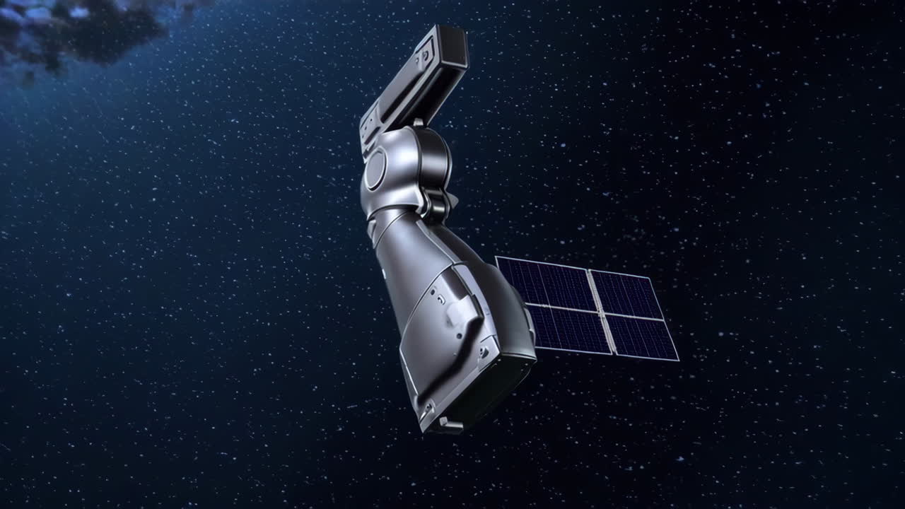 satélite en el espacio