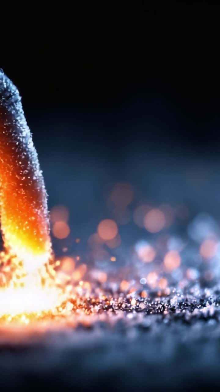 A Stunning Visual Journey of Sparkling Particles and Delicate Touch: A Close-Up Exploration of Light and Texture in a Hypnotic Ambience