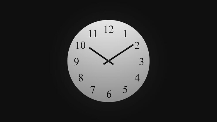 Clock Counting Down 24 Hour Day Fast Speed Time-lapse 4K HD