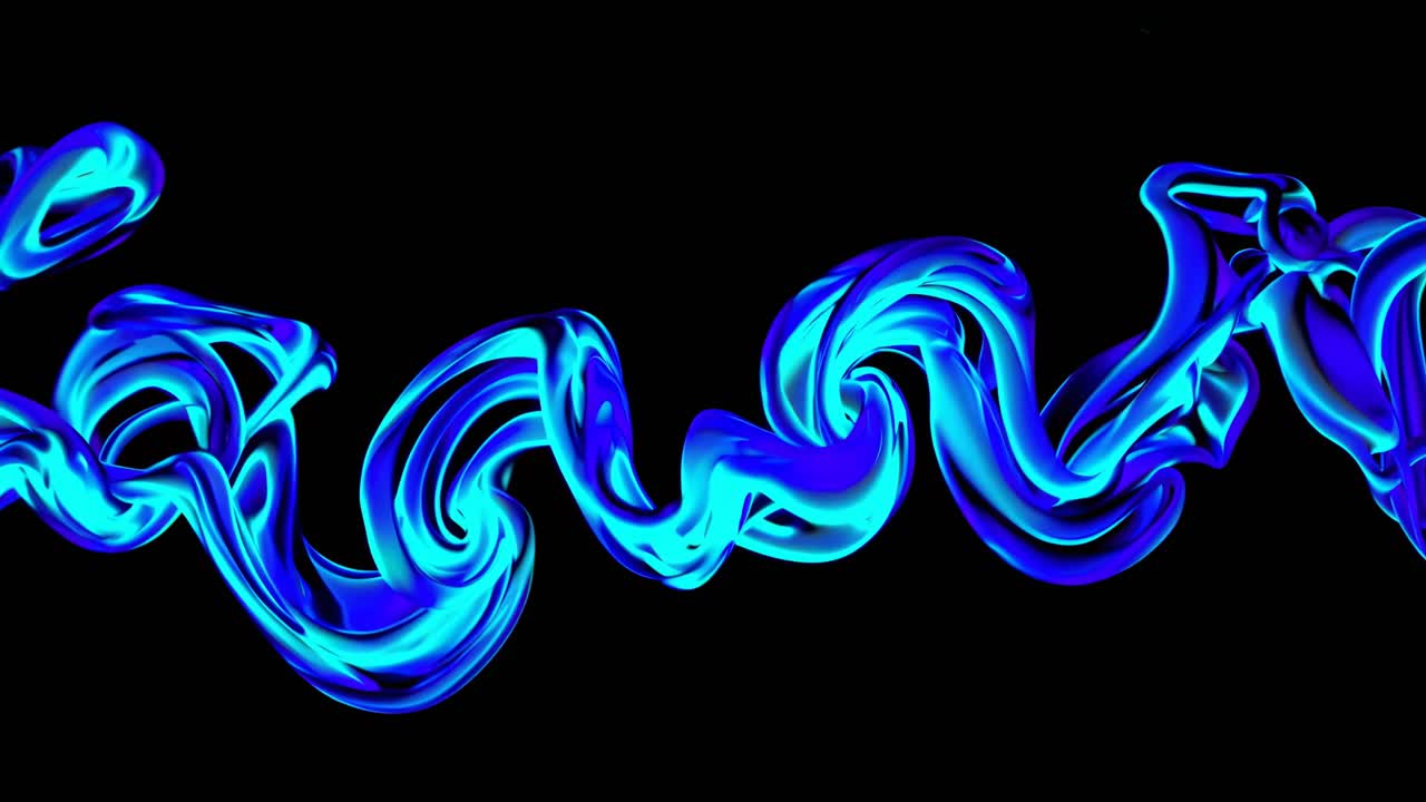Abstract Blue Swirls