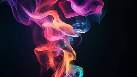 humo abstracto colorido