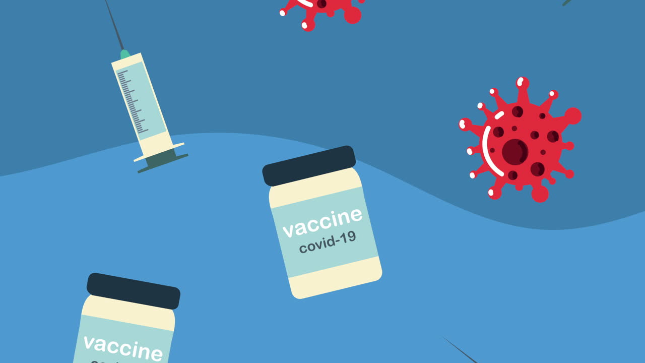 코로나19 팬데 백신 패턴 아이콘