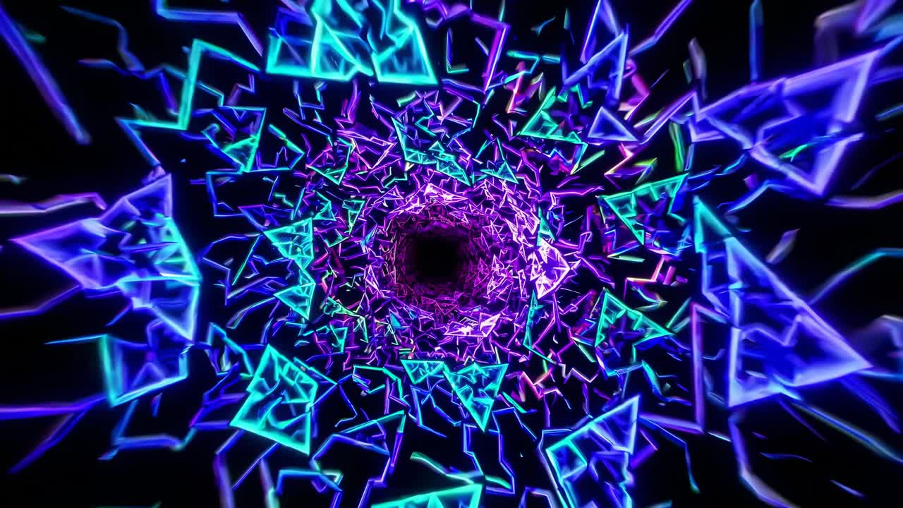 Vortice geometrico astratto colorato