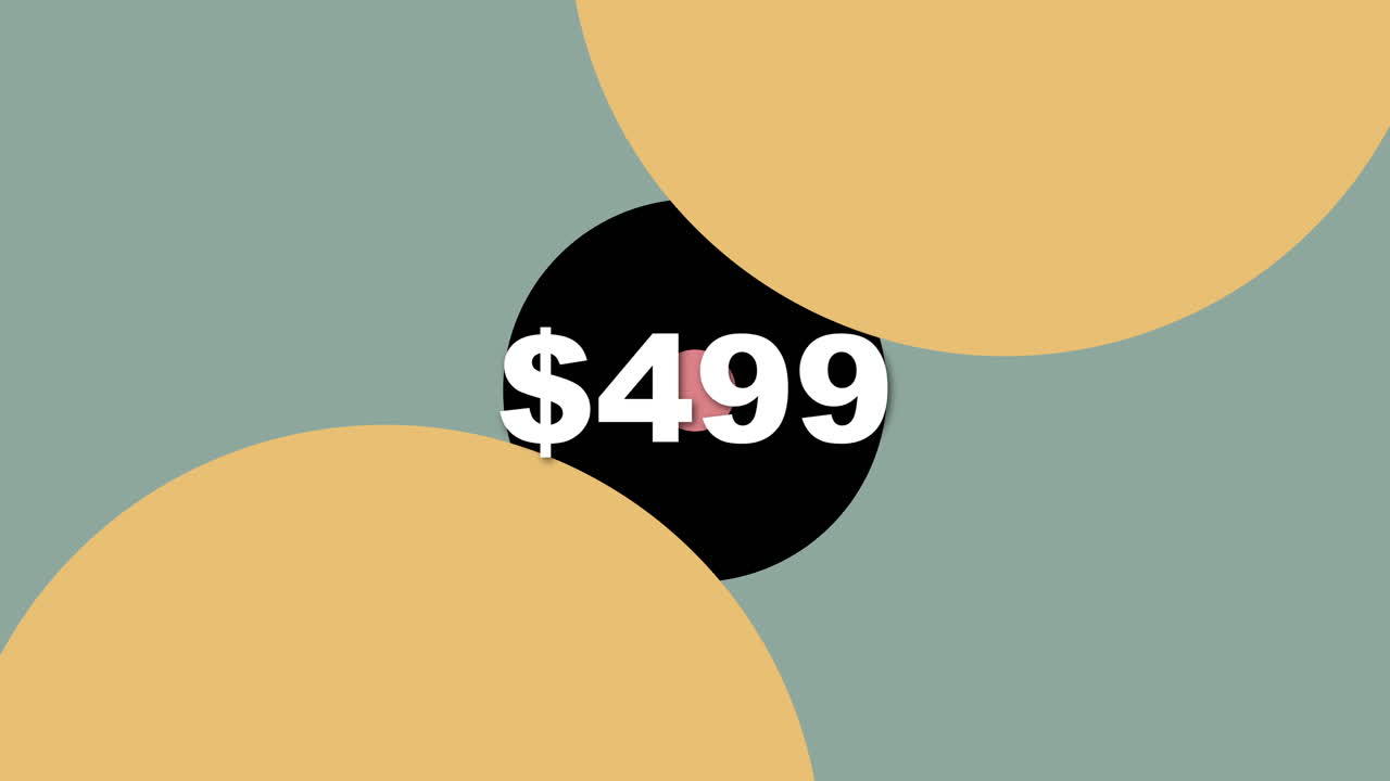 Explore vibrant abstract design showcasing offers of $499 with modern visuals in a creative environment