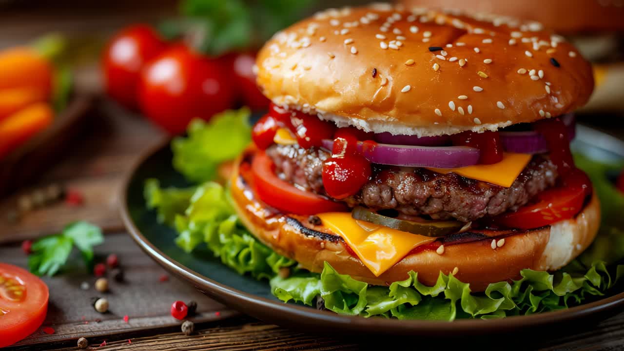 Delicious Double Cheeseburger