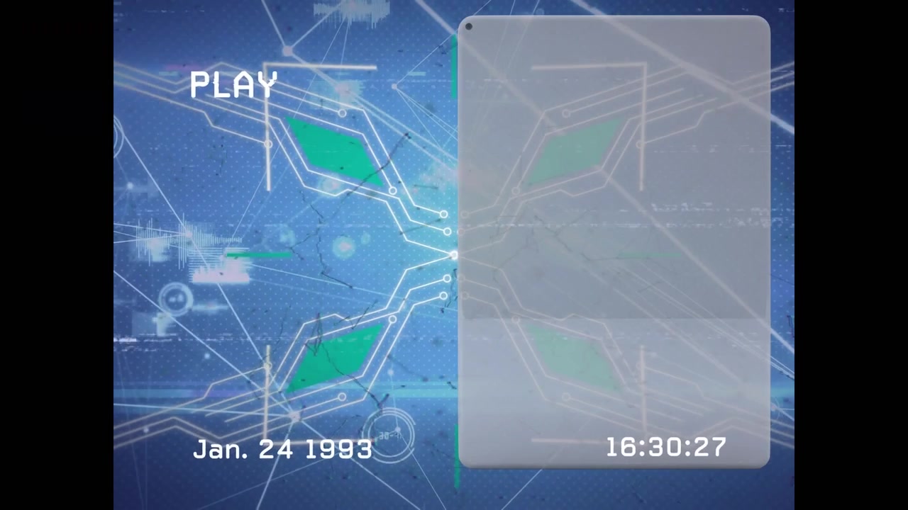 Animation of network of connections over tablet