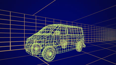 dibujos técnicos en 3d del coche 4k