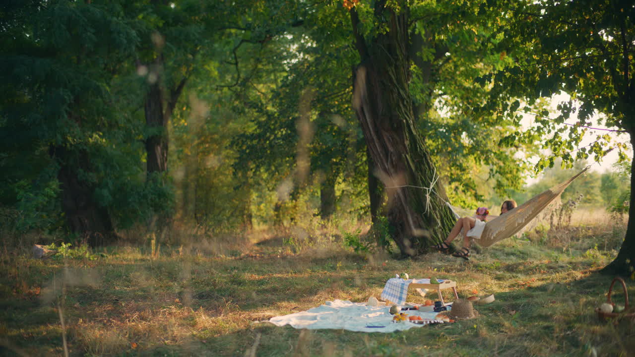 Sunset memories with a thoughtful young girl