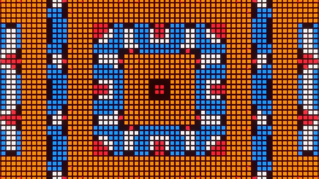 animación en bucle de vj del mosaico de píxeles ver22