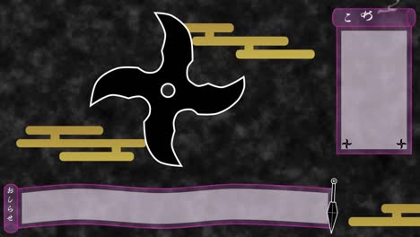 japanese ninja looping streaming background. 1080p.mp4