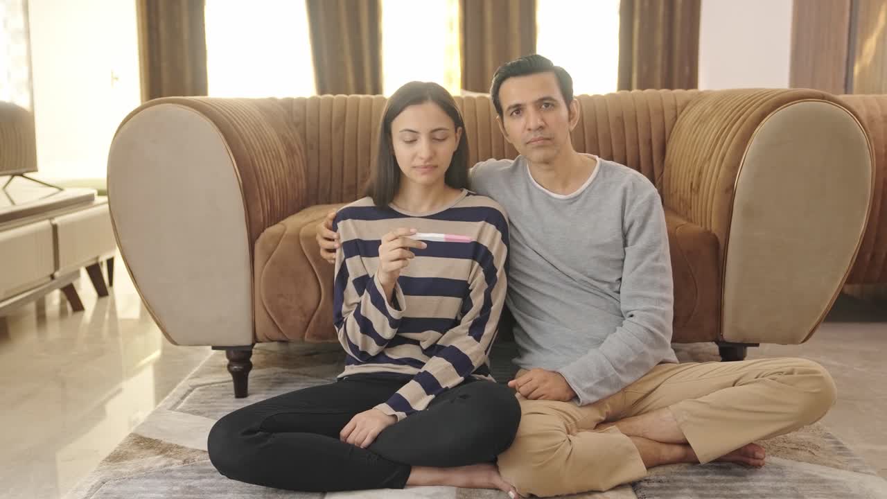 Sad Indian couple gets negative on pregnancy kit
