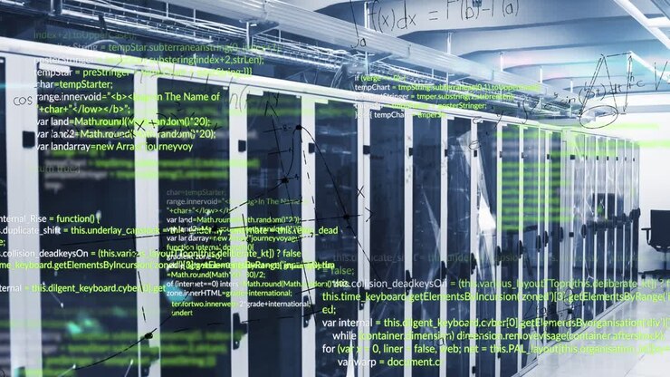 Animation of data processing over computer servers