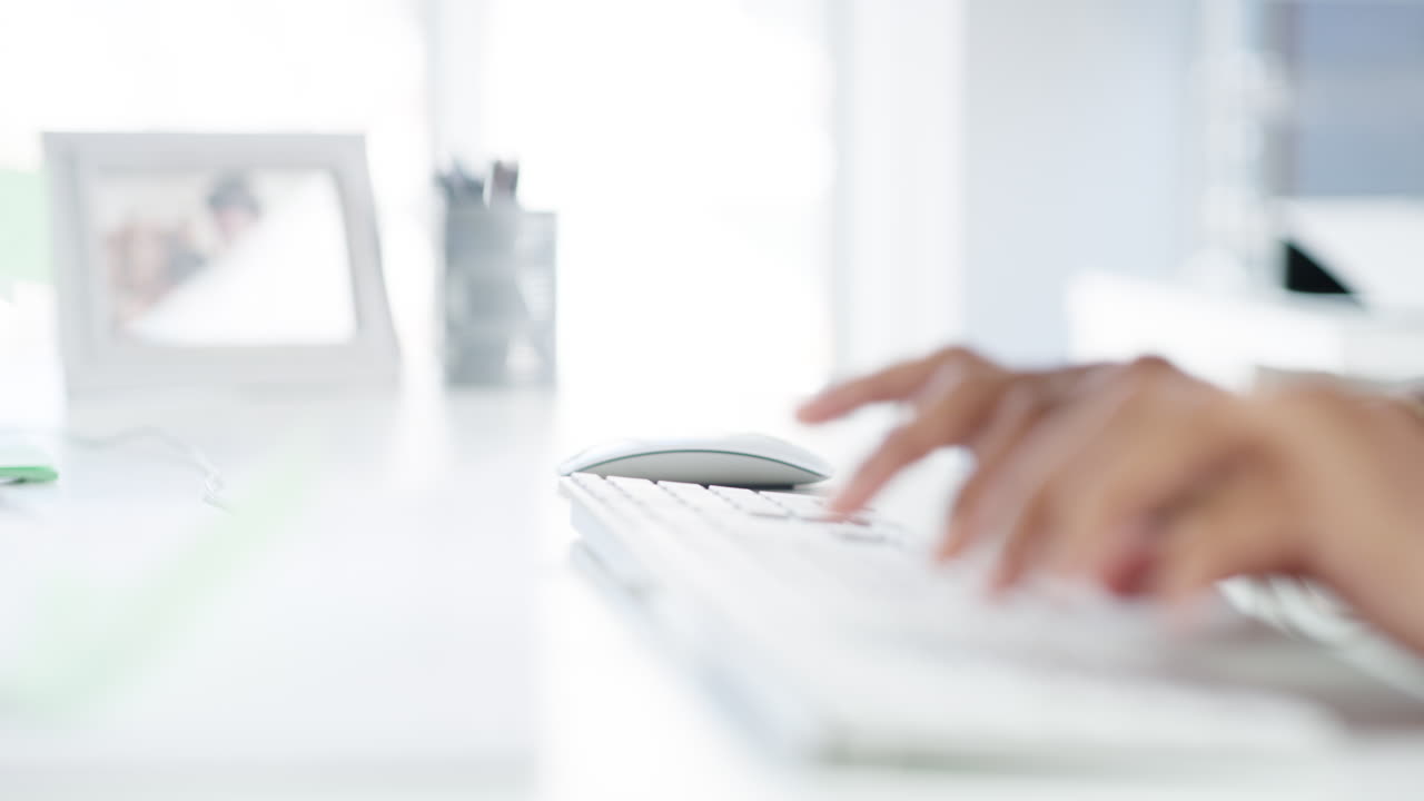 Person Typing on a Computer