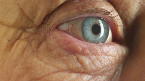 vision, eye and healthcare with a senior