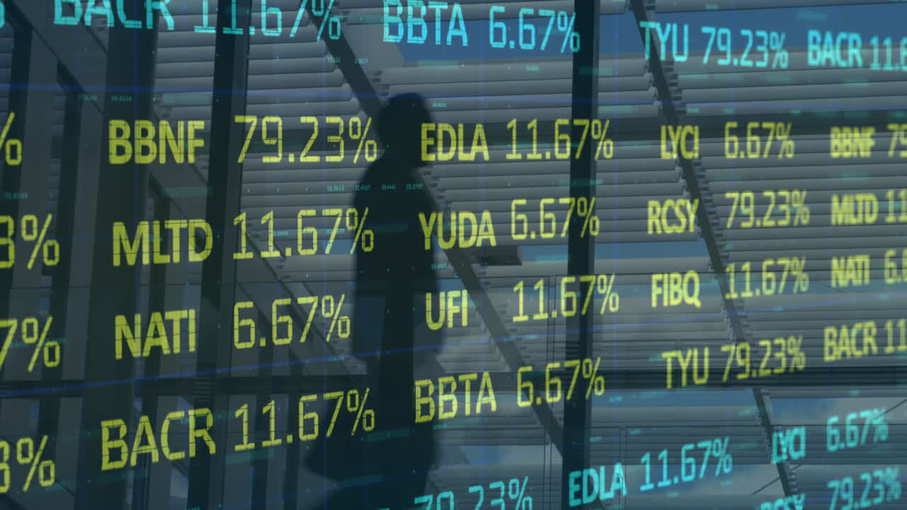 Animazione dell'elaborazione di dati finanziari su persone in ambito aziendale