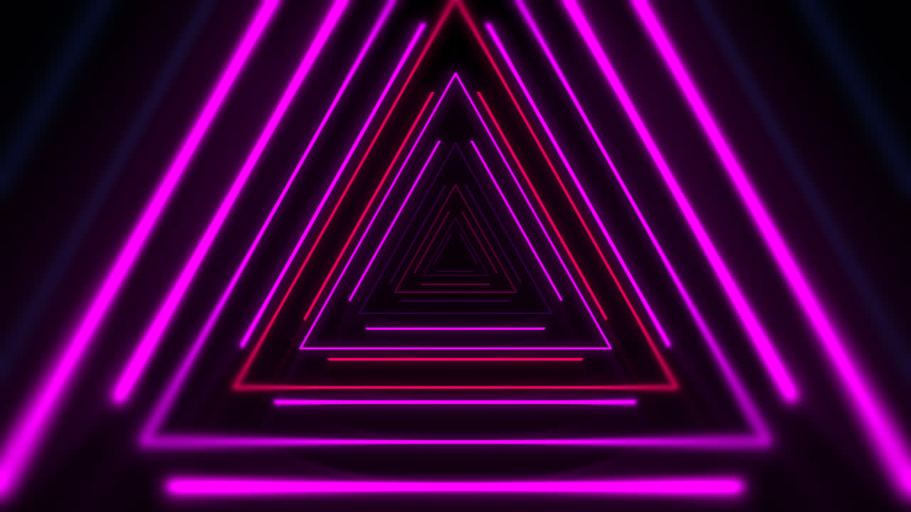 movimento triangoli al neon colorati 4