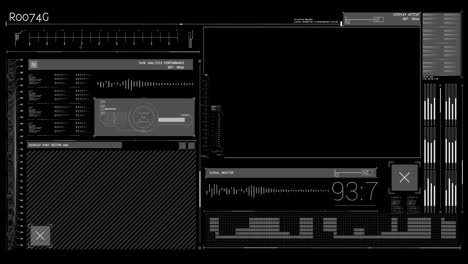 Animation-of-a-tech-interface