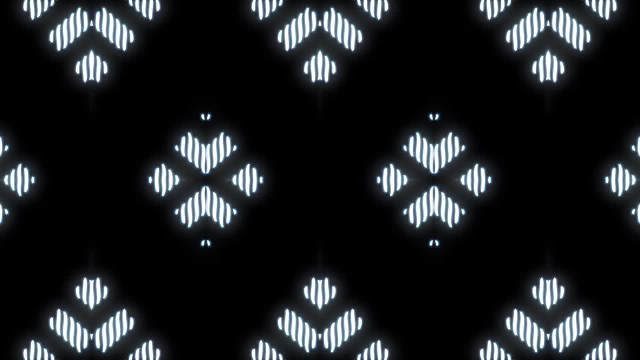 Abstract Geometric Neon Pattern