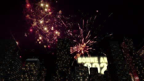 buon anno nuovo 2025 skyline loop 4k