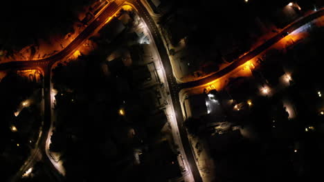 Aerial-Ascent-Topdown-of-Suburban-Neighborhood,-Zurich-Switzerland