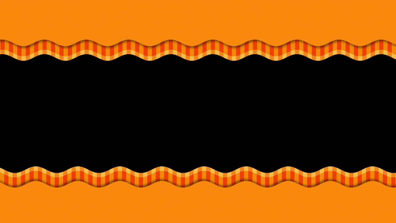 la transición de las toallitas divididas verticales anima las líneas naranjas ondulantes.