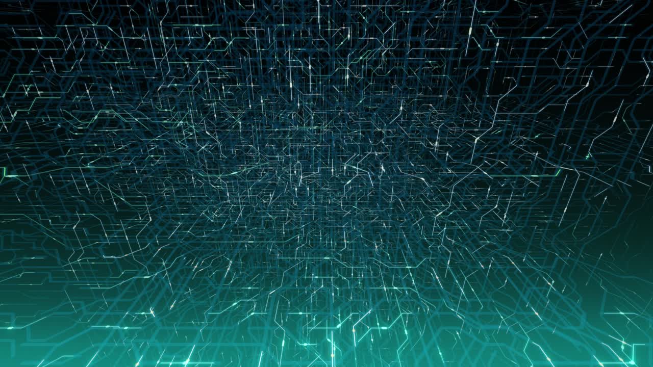 4K seamless loop of printed circuit board (PCB) in motion