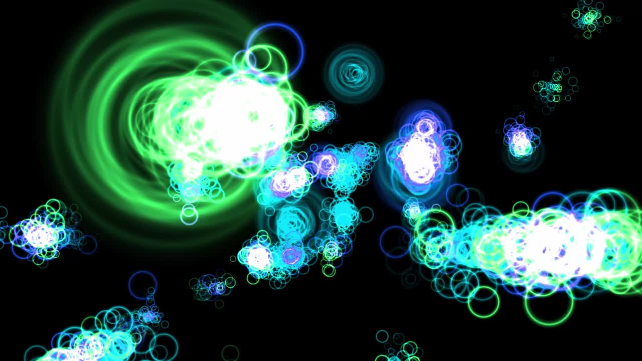 반지 모양 입자 애니메이션 모션 그래픽