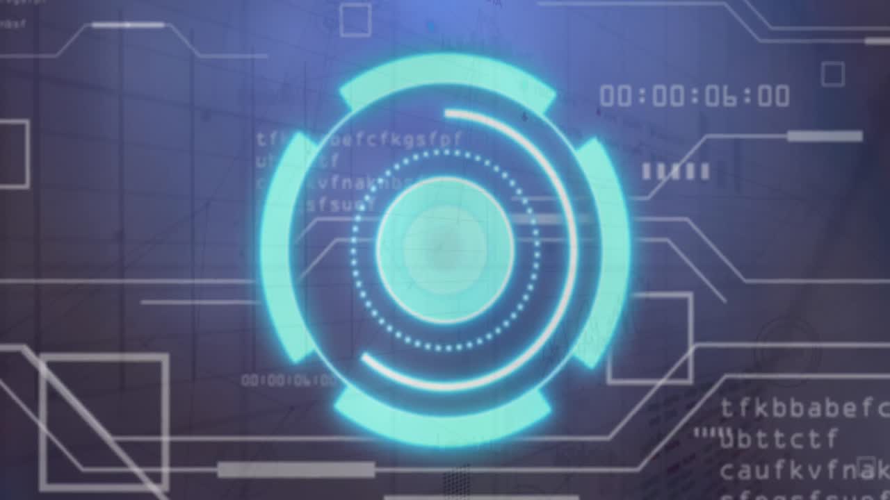 Animation of scope scanning over data processing over grid