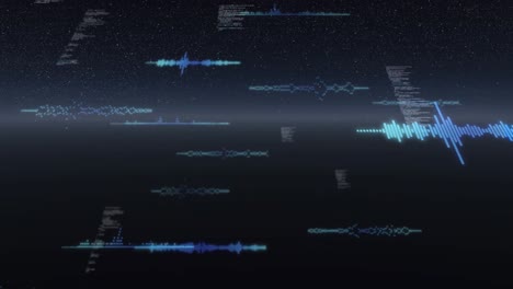 animación del procesamiento de datos y el registro estadístico en todo el universo