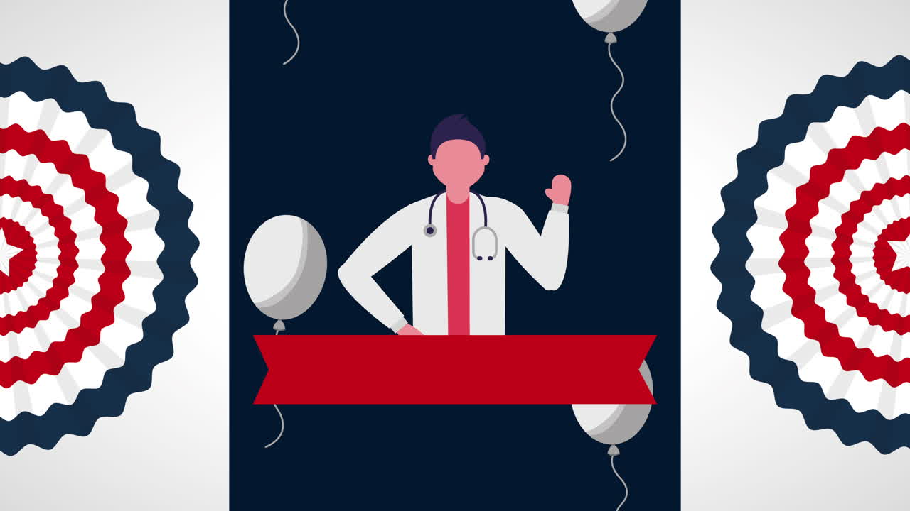 сша празднуют день труда с персонажем доктора