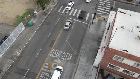 vista aérea de la estación de bomberos más concurrida - barrio bajo