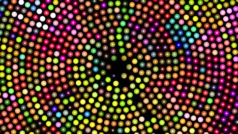 fondo abstracto con puntos rotativos de colores