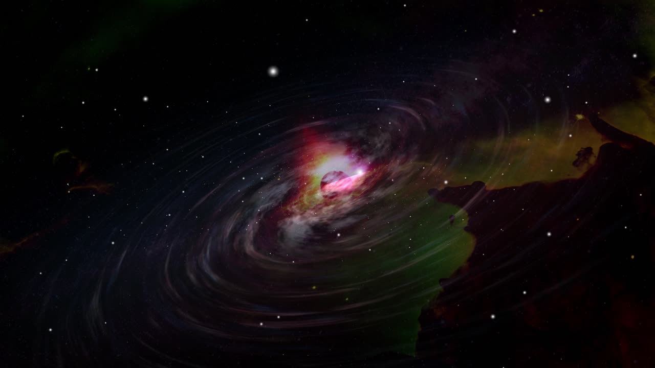 animaciones, planetas y nebulosas en el espacio