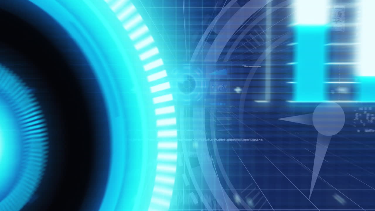 animazione dell'elaborazione dei dati su clock