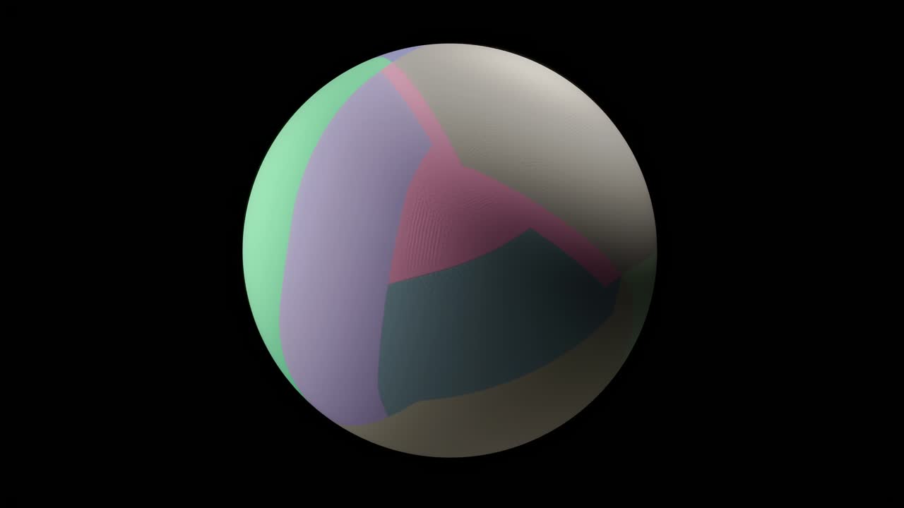 shape 3D animation in 4K resolution. 3d render of abstract art video animation 3d background with surreal motion moving festive wavy