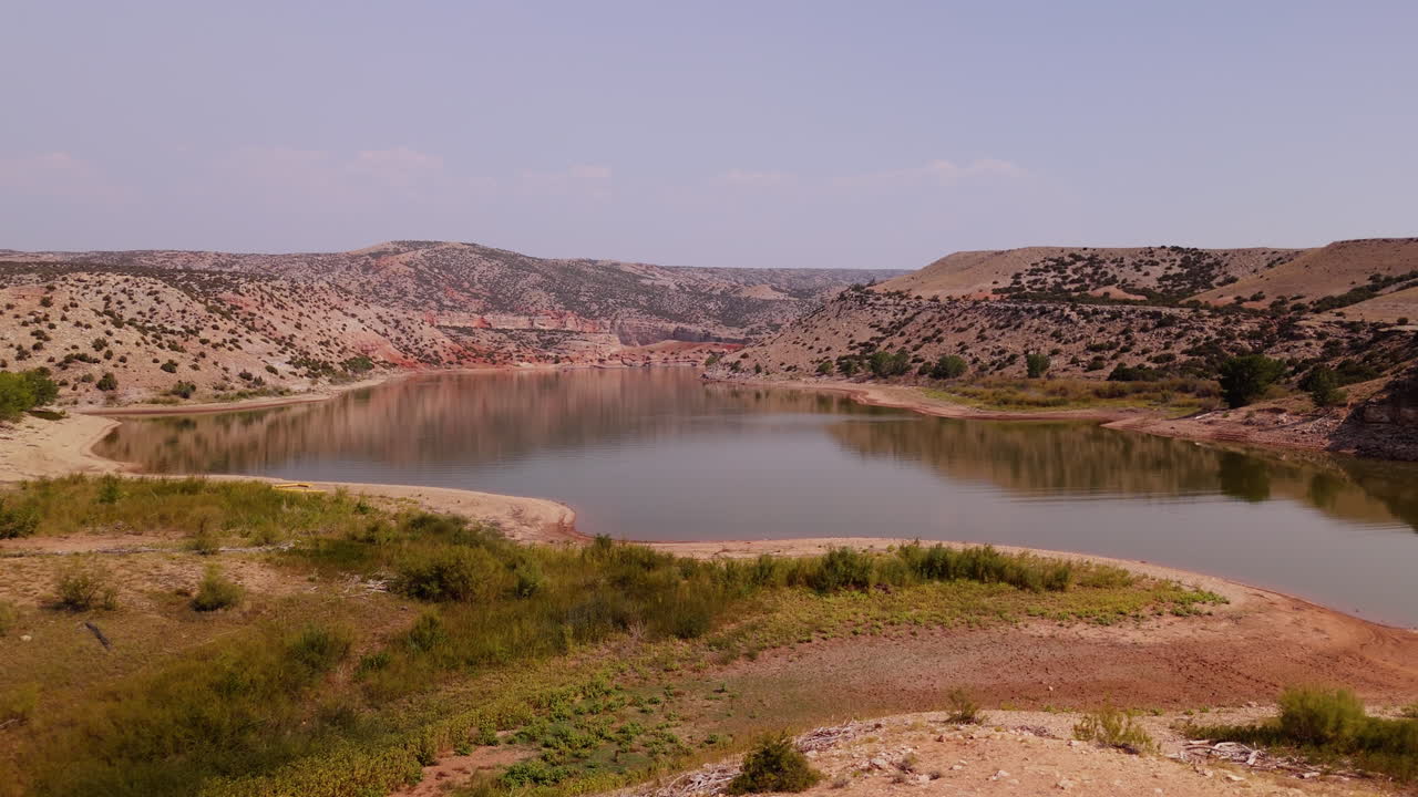 Desert Mountain Lake Landscape