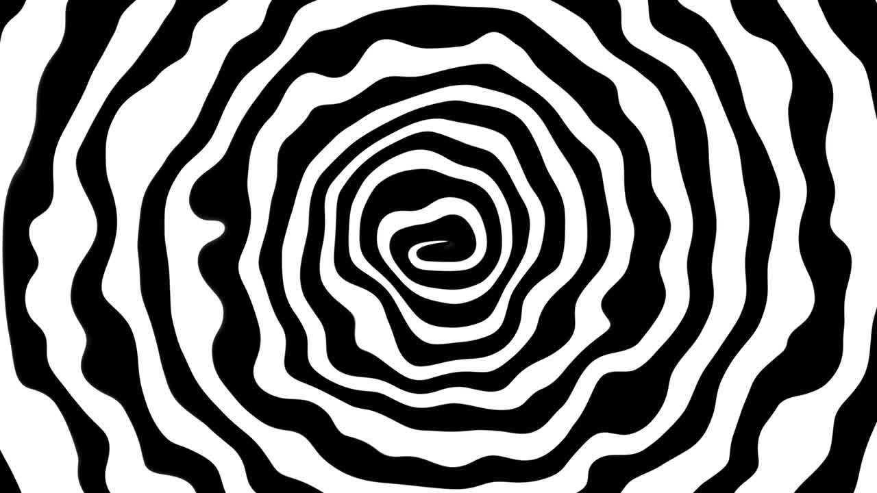 espiral abstracta en blanco y negro