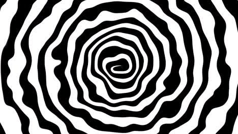 abstract spiral in black and white