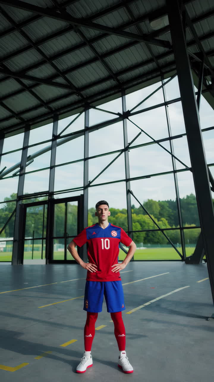 Soccer Player in Training