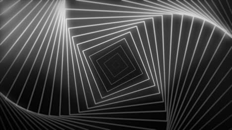 neon radio wave flowing lines square shapes 3d animation on gradient dark background motion graphics dynamic abstract vibrant colour white grey
